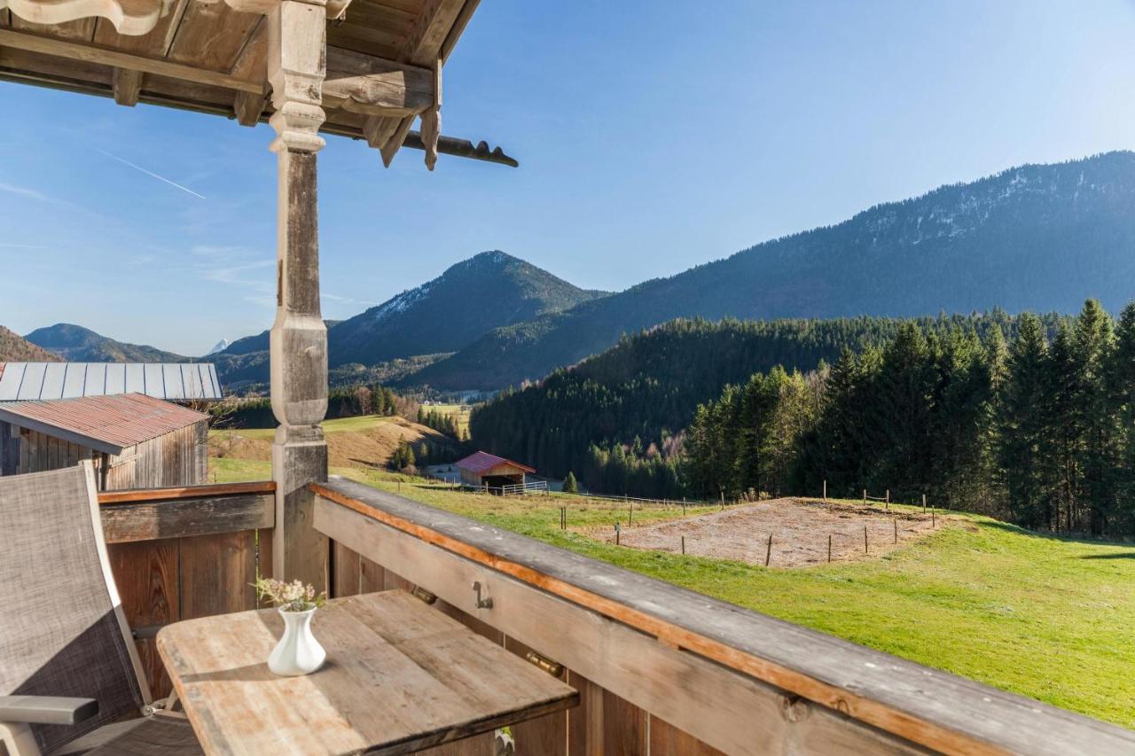 Ferienwohnung Guffertblick Jachenau Buitenkant foto